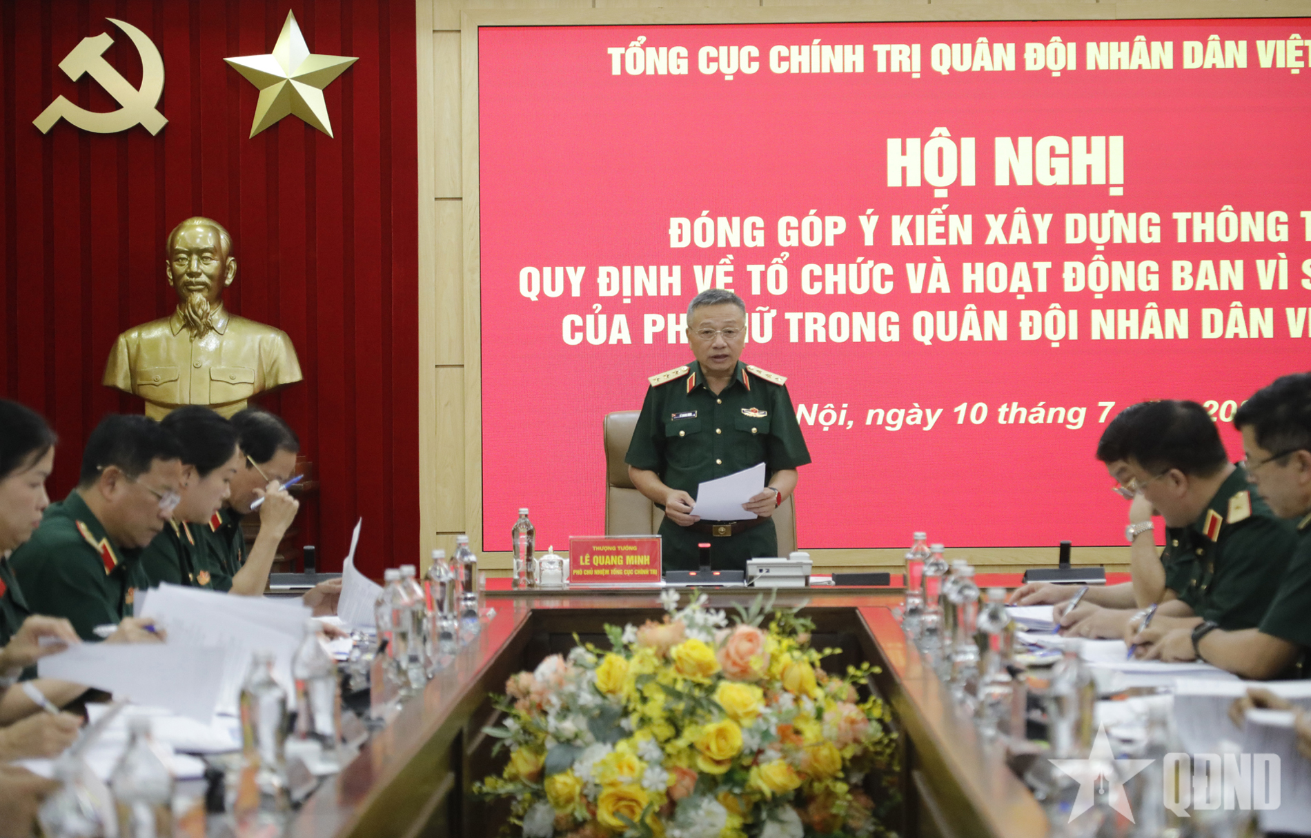 Hoàn thiện dự thảo Thông tư về tổ chức, hoạt động của Ban Vì sự tiến bộ của phụ nữ trong Quân đội
